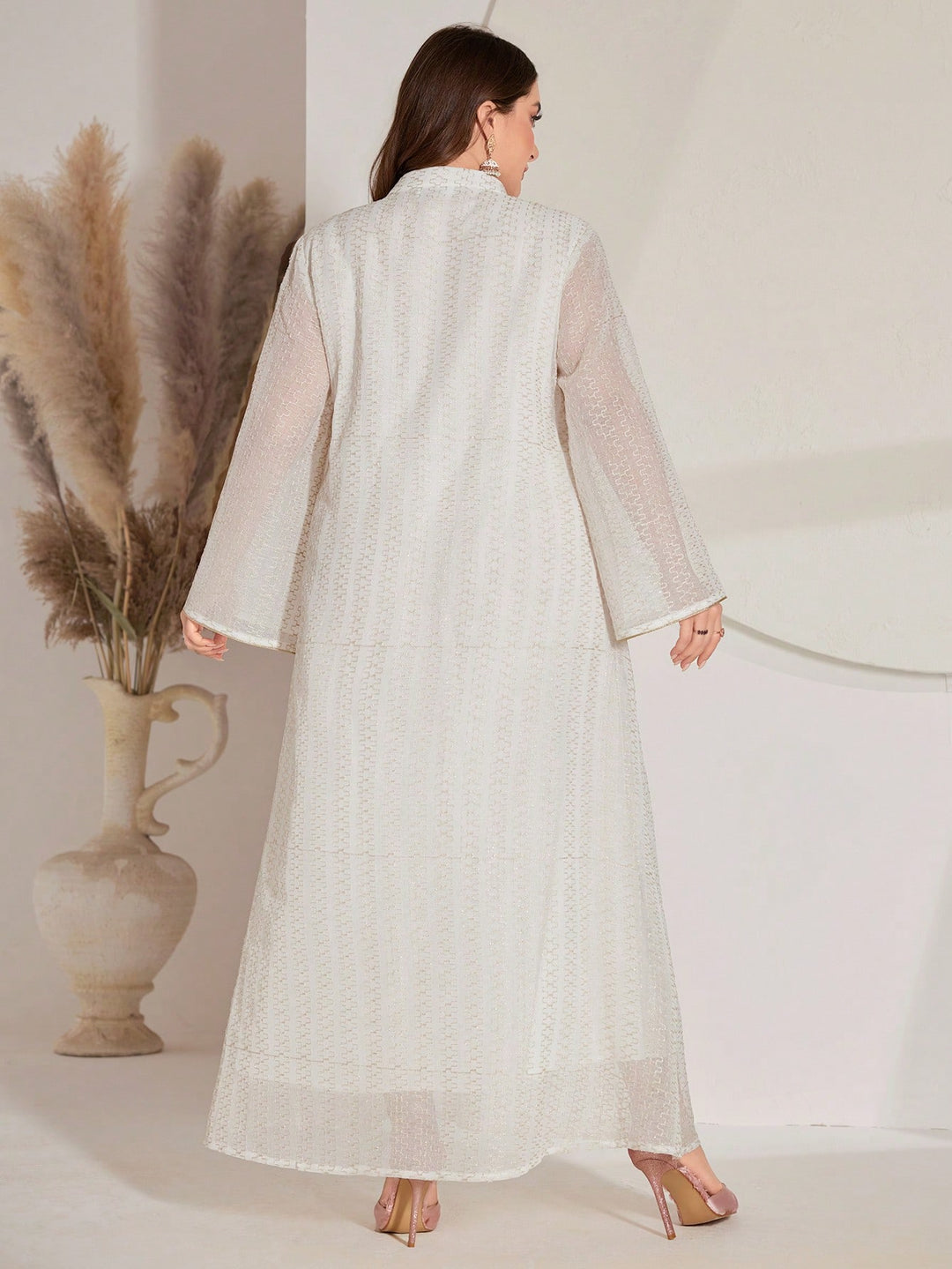Rochie maxi SHEIN, alb