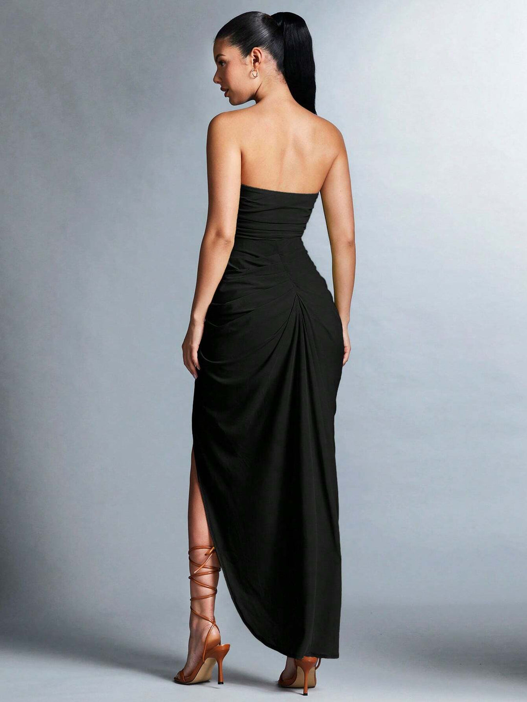 SHEIN maxi ruha, fekete