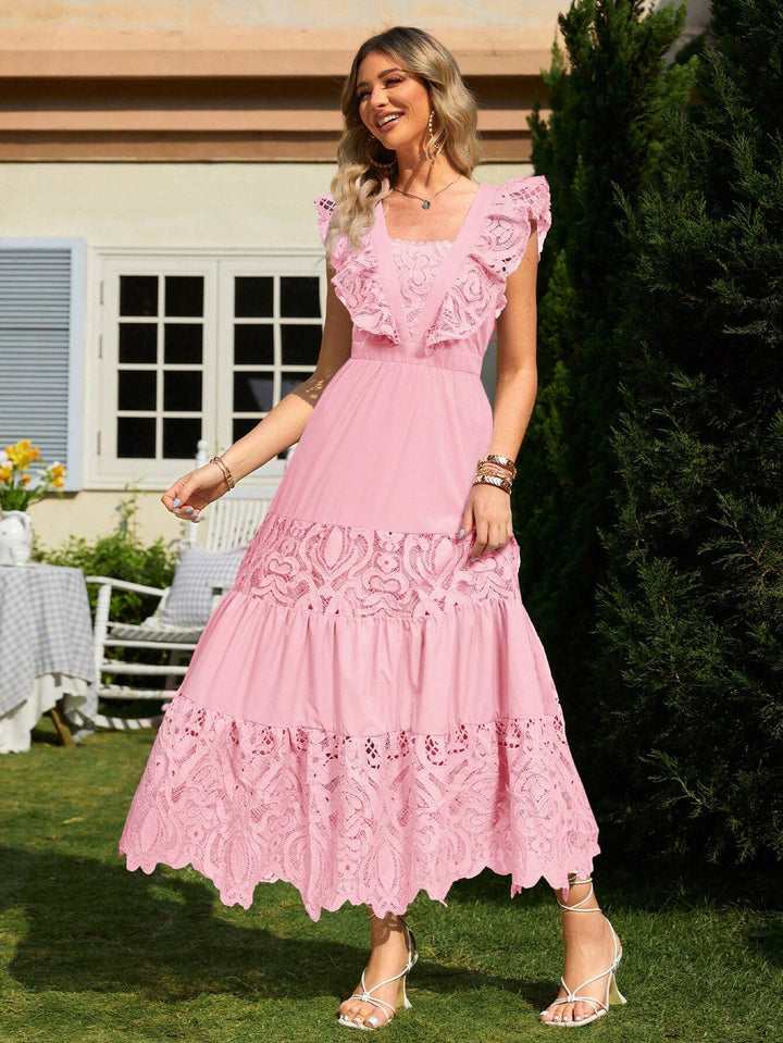 Rochie maxi SHEIN, roz