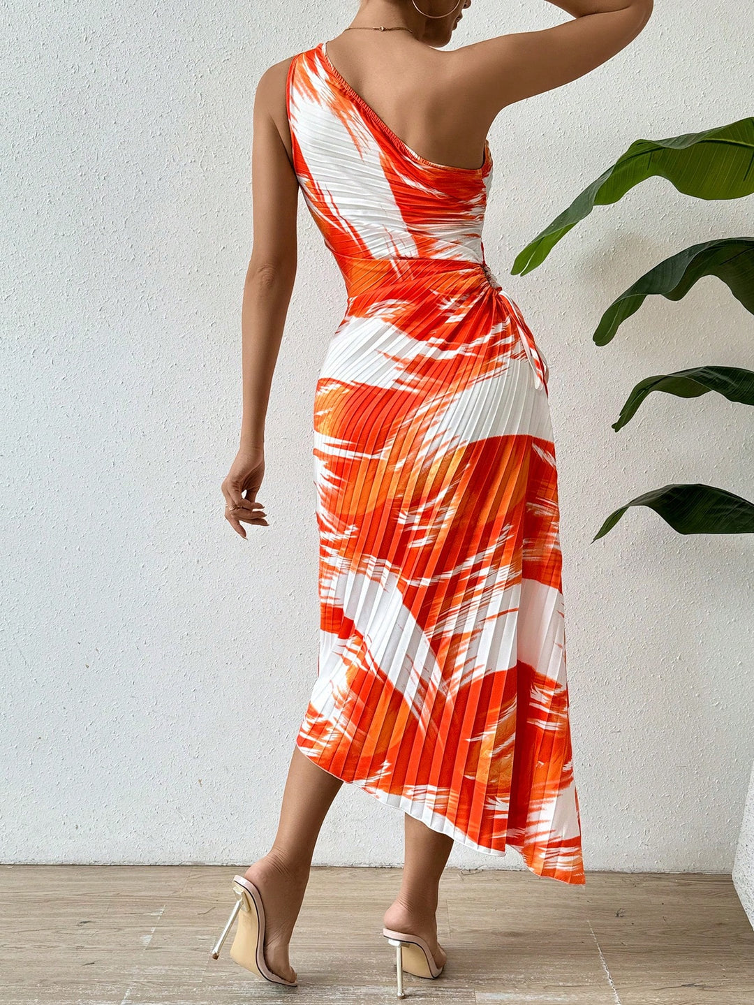 Rochie maxi SHEIN, portocaliu