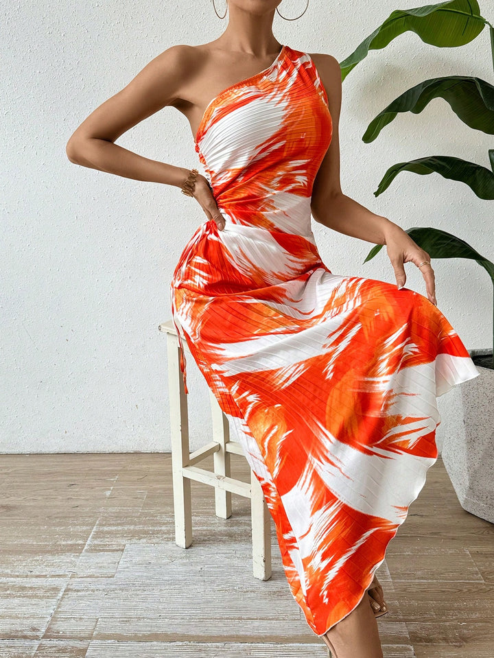 Rochie maxi SHEIN, portocaliu