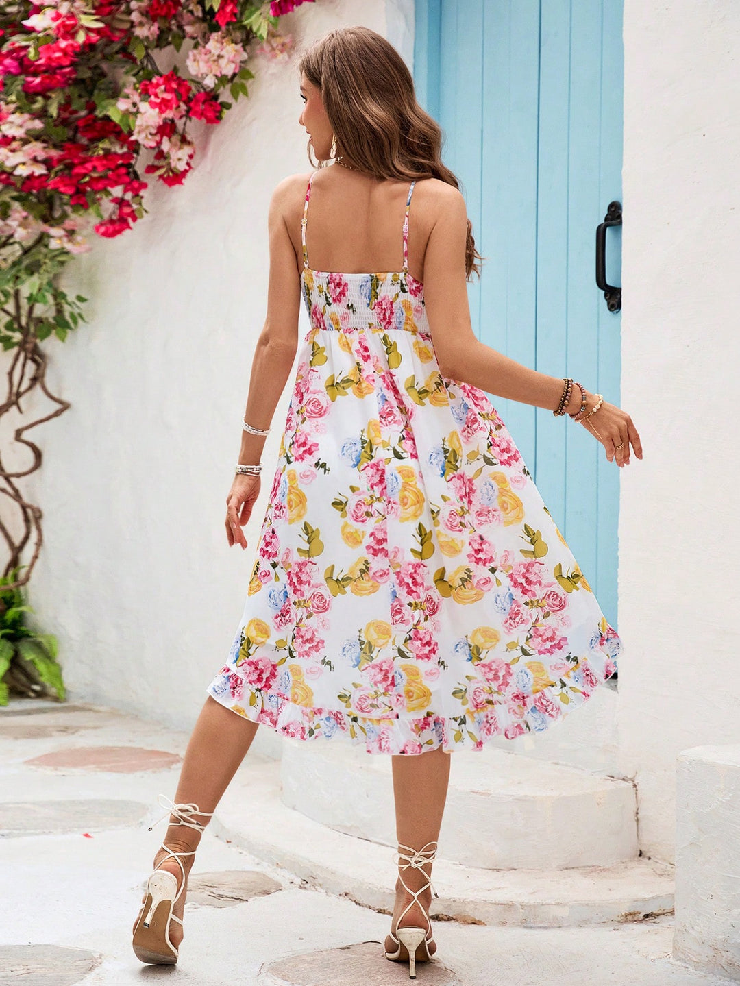 Rochie midi SHEIN, mix culori