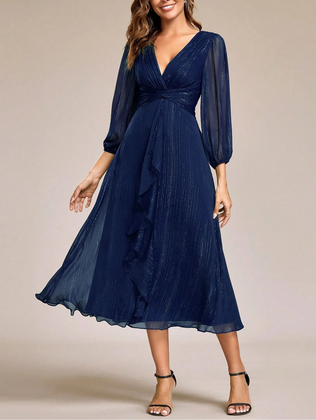 SHEIN maxi ruha, kék