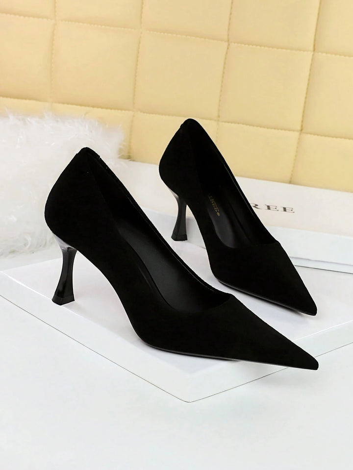 Pantofi cu toc SHEIN, negru