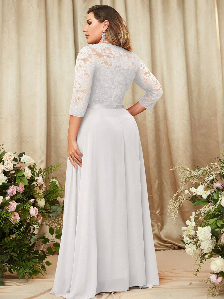 Rochie maxi SHEIN, alb