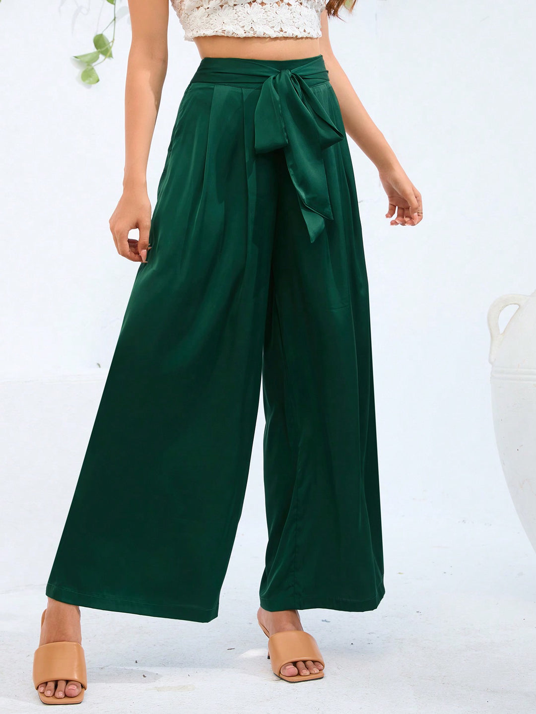 Pantaloni SHEIN, verde