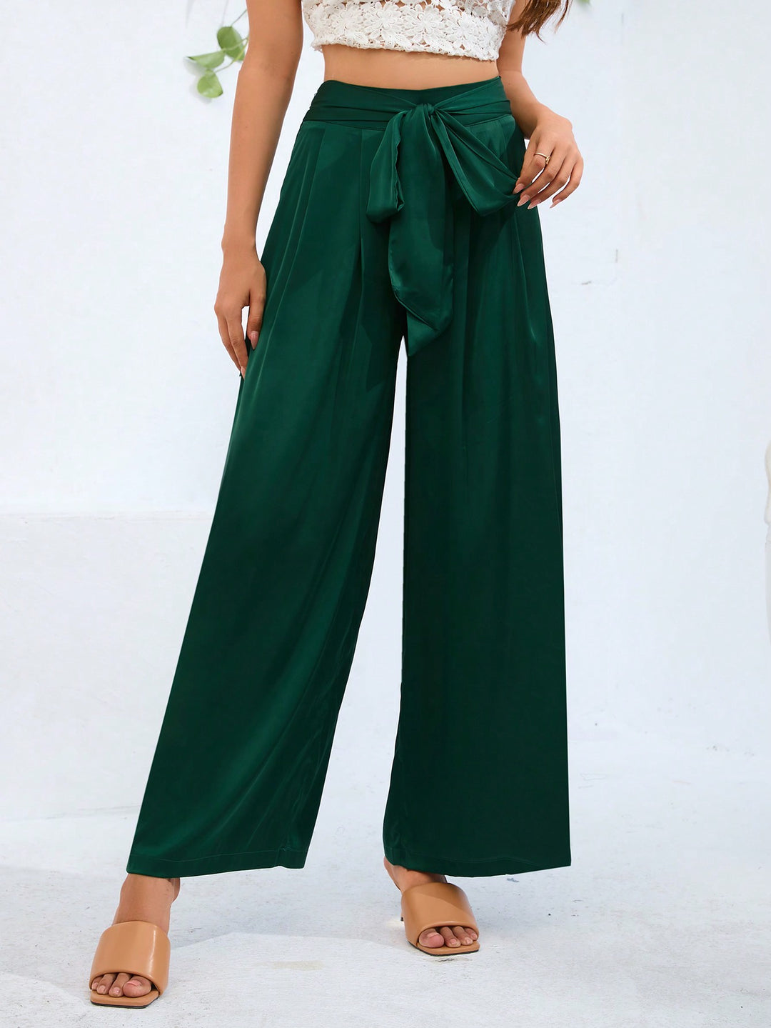 Pantaloni SHEIN, verde
