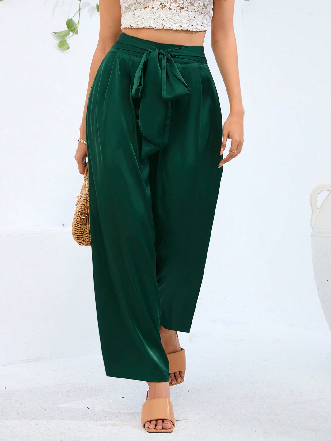 Pantaloni SHEIN, verde