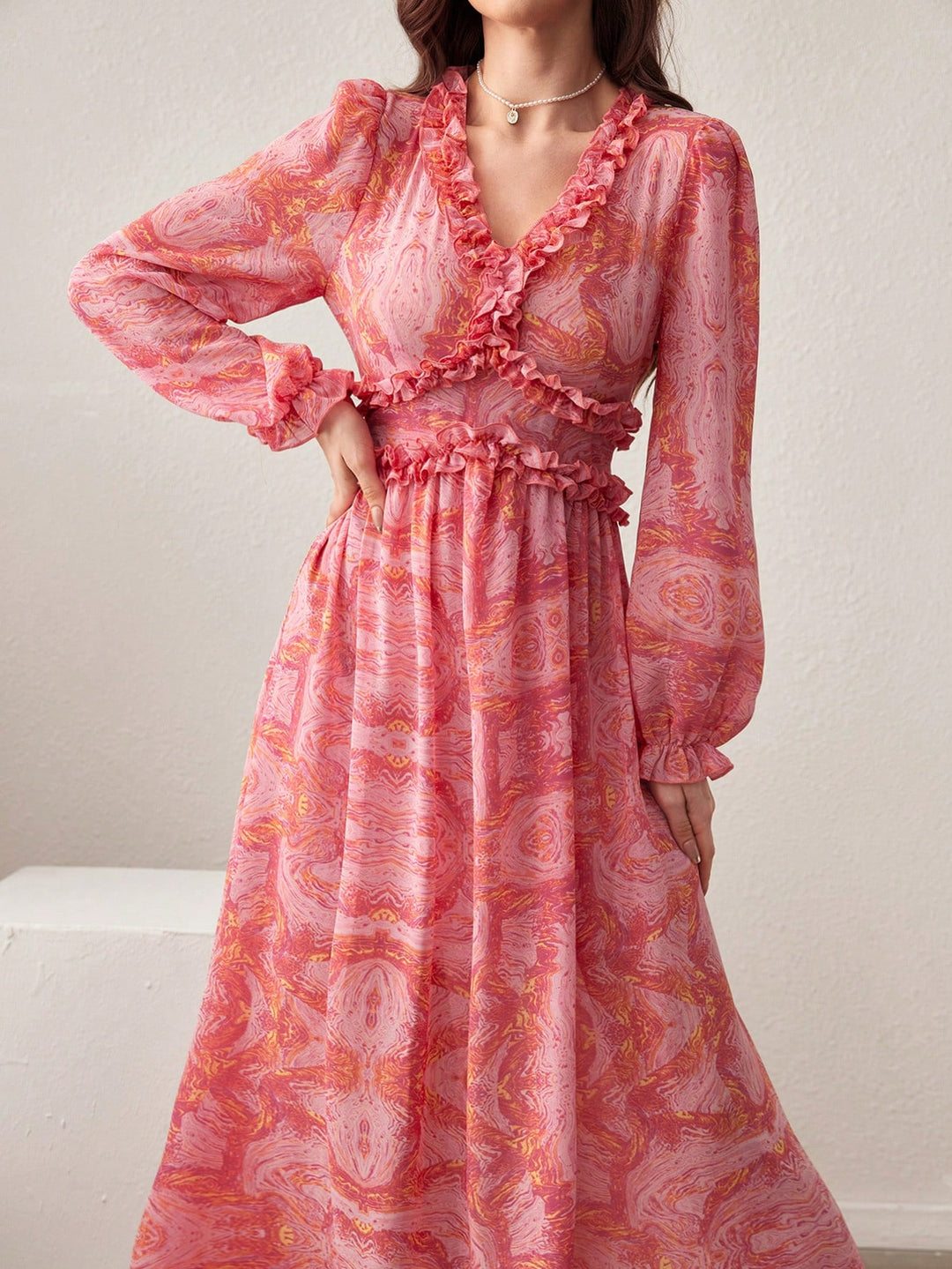 Rochie maxi SHEIN, roz