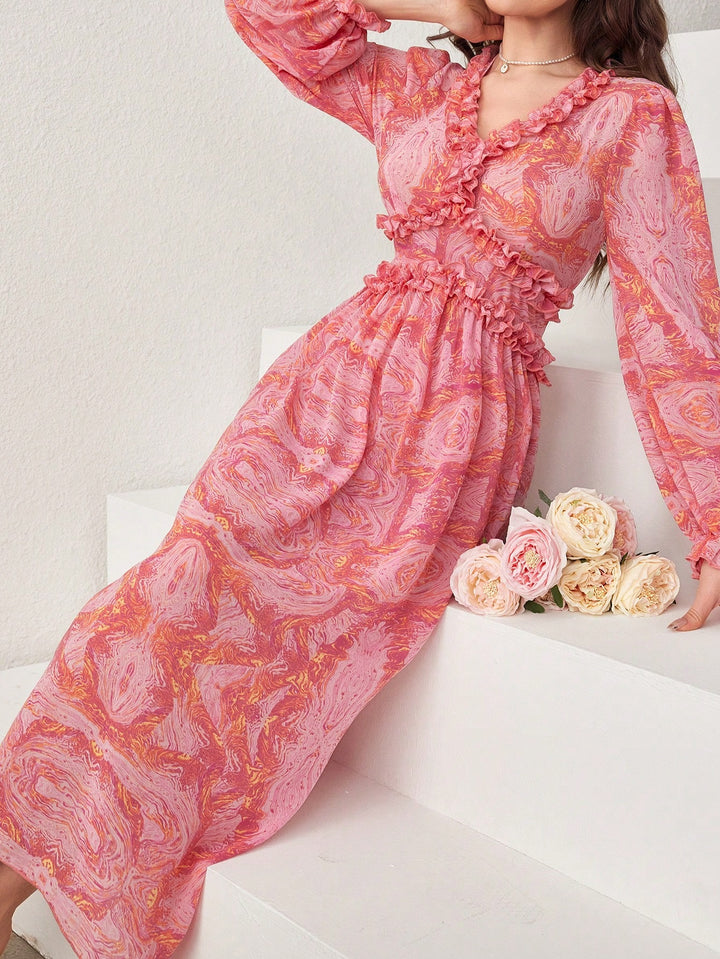 Rochie maxi SHEIN, roz