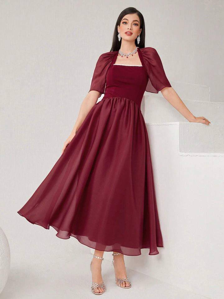 Rochie maxi SHEIN, vișiniu