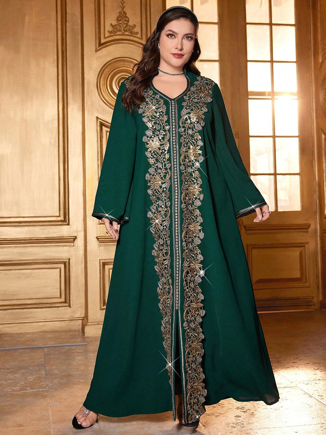 Rochie maxi SHEIN, verde