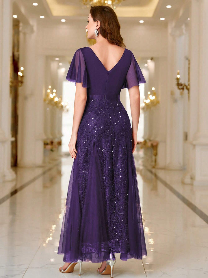 Rochie de ocazie SHEIN, mov