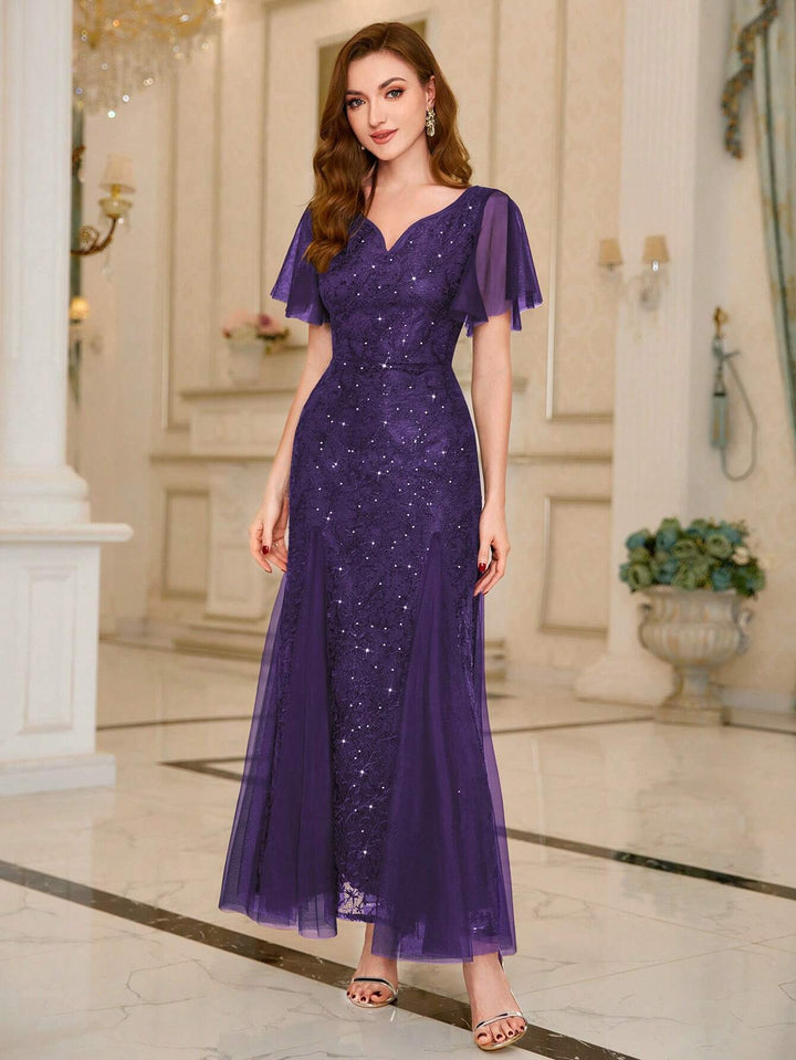 Rochie de ocazie SHEIN, mov