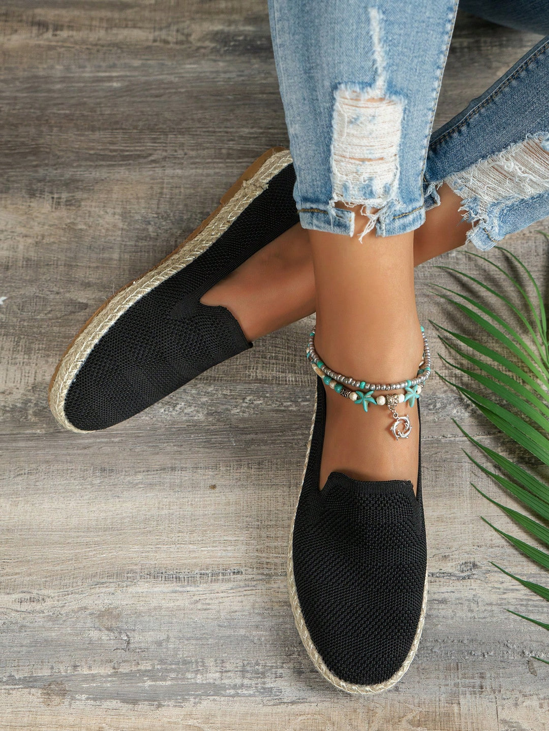 Espadrile SHEIN, negru
