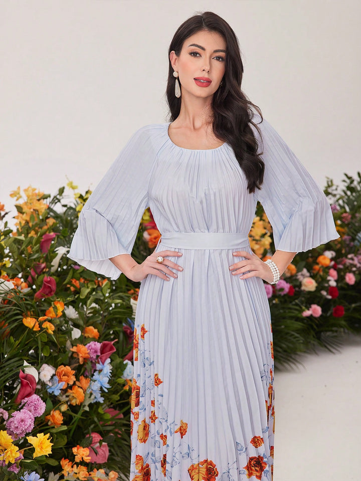 Rochie maxi SHEIN, mix culori