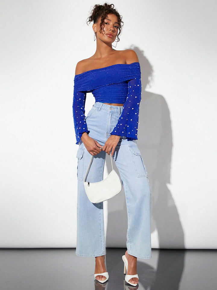 SHEIN felső, kék
