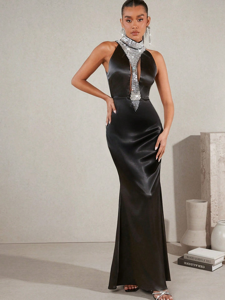 Rochie maxi SHEIN, negru
