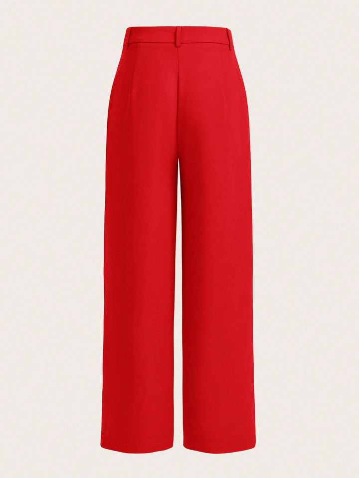 Pantaloni SHEIN, roșu