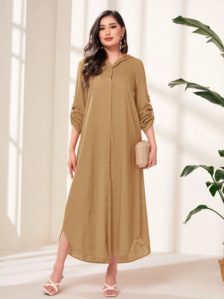 Rochie maxi SHEIN, bej
