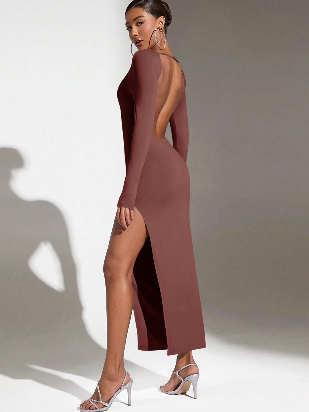 SHEIN midi ruha, lila