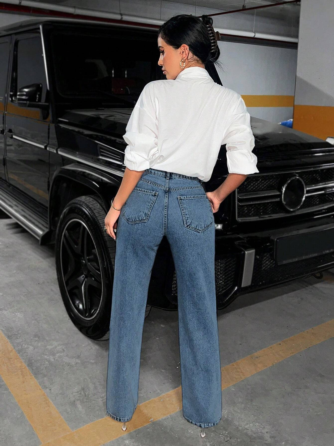 Jeans SHEIN, albastru