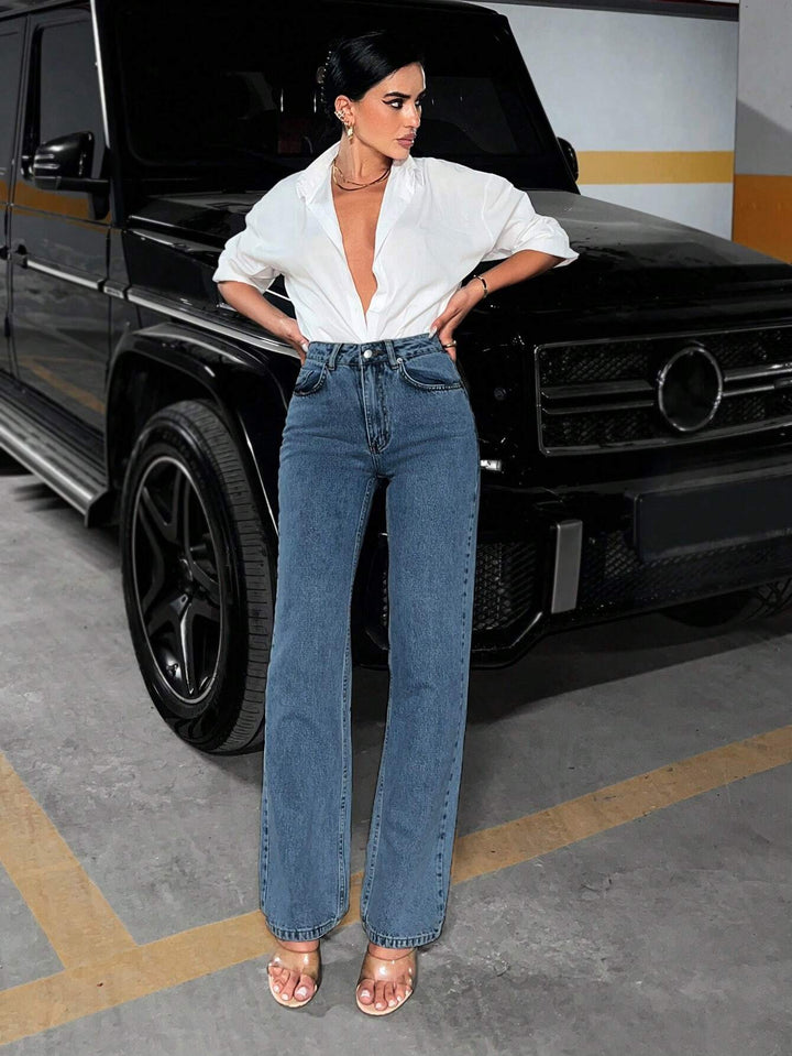 Jeans SHEIN, albastru