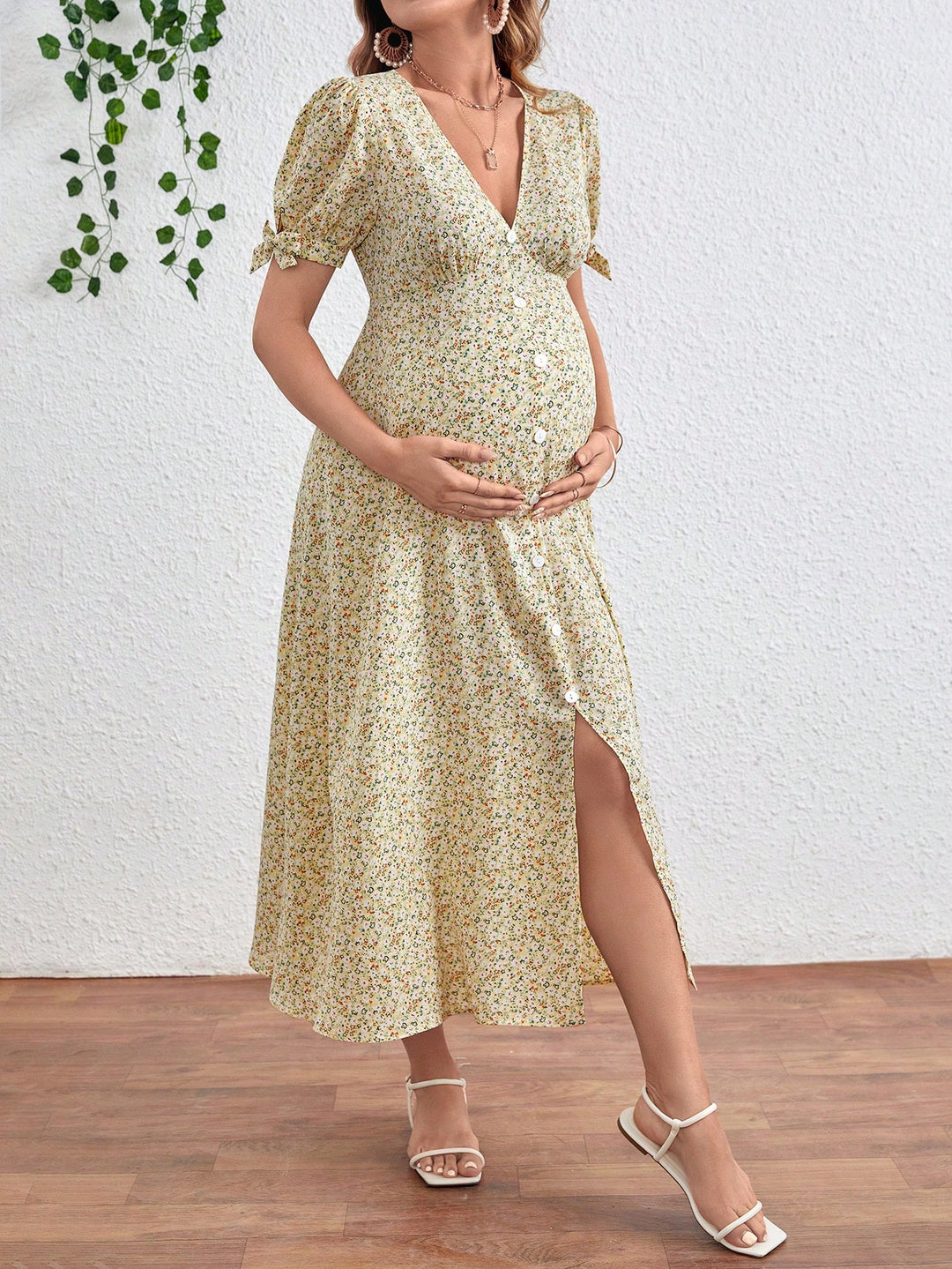 Rochie maxi SHEIN, galben