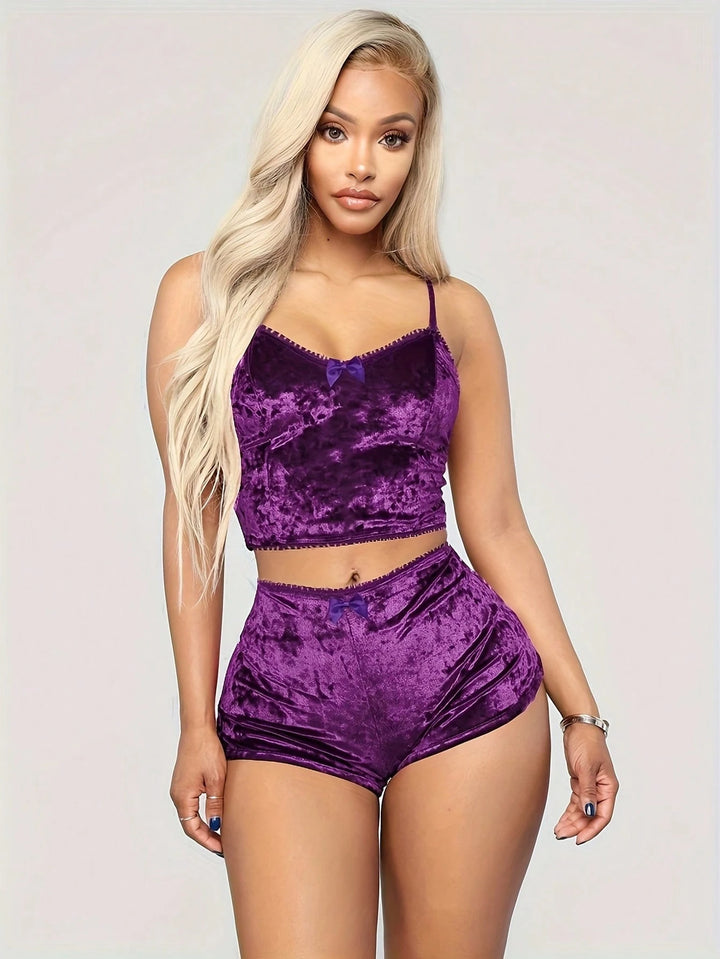 Compleu pijamale SHEIN, mov