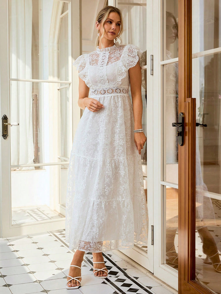 Rochie midi SHEIN, alb