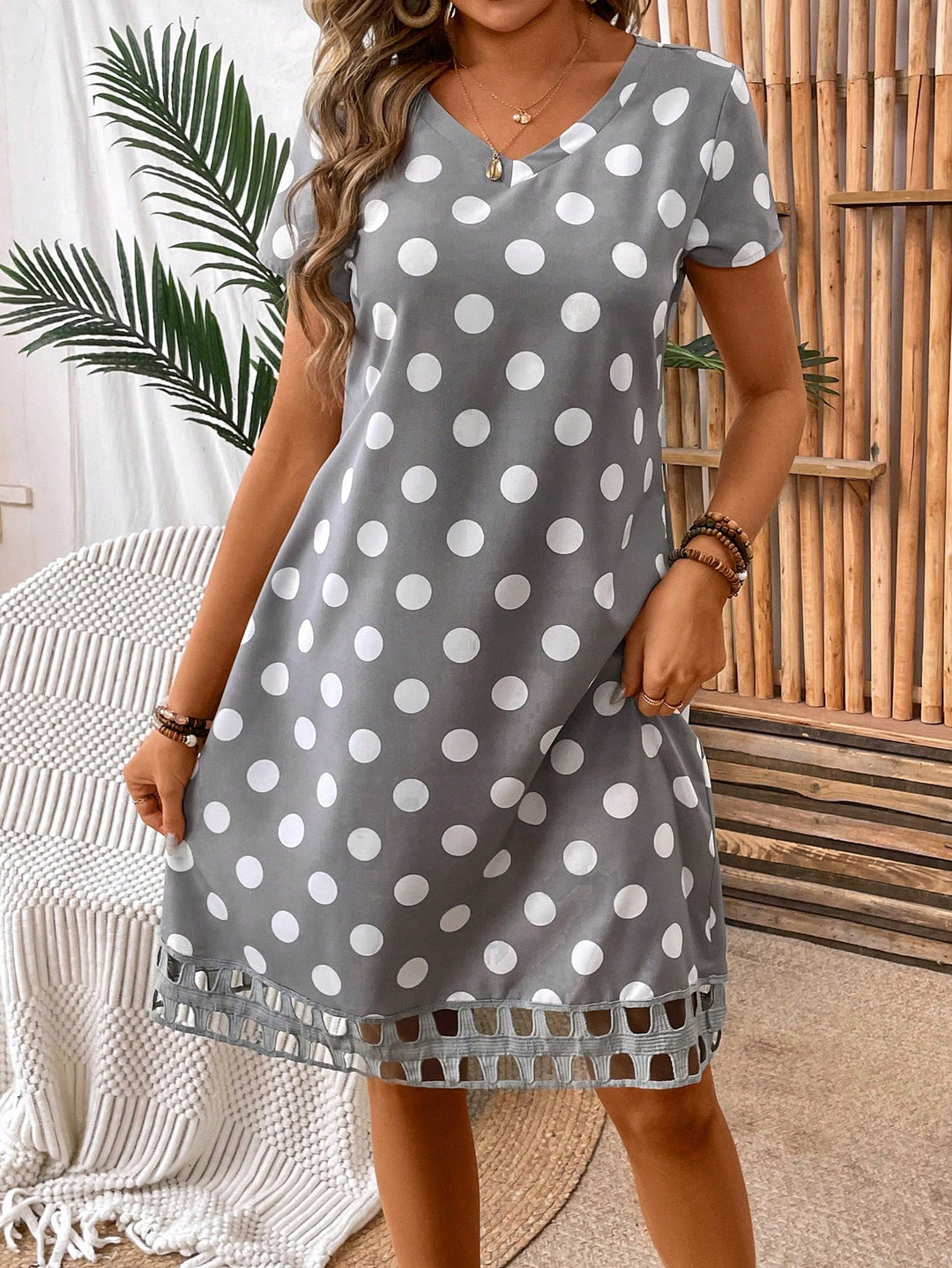 Rochie scurtă SHEIN, gri