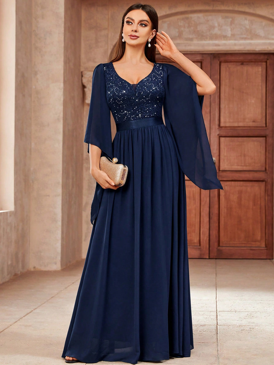 Rochie maxi SHEIN, albastru