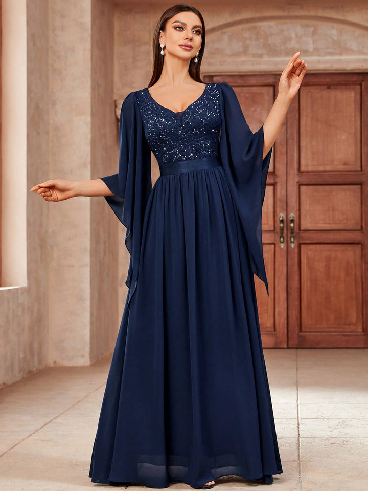 Rochie maxi SHEIN, albastru