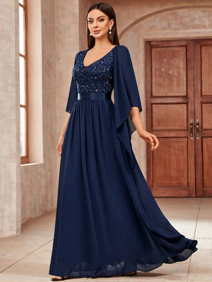 Rochie maxi SHEIN, albastru