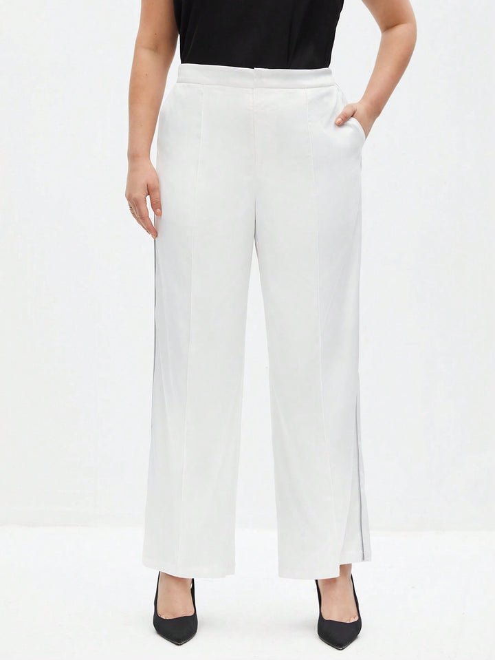 Pantaloni SHEIN, alb