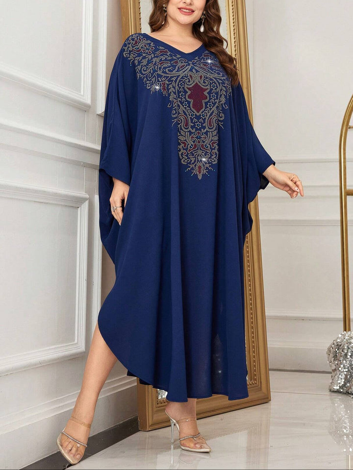 SHEIN midi ruha, kék