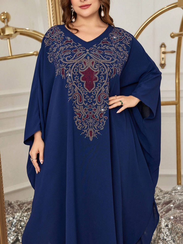 SHEIN midi ruha, kék