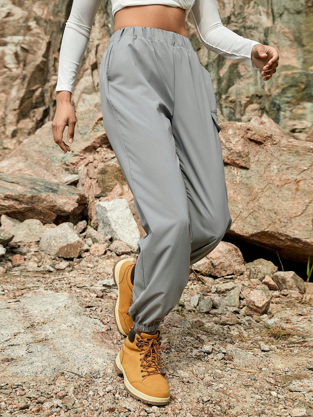 Pantaloni SHEIN, gri