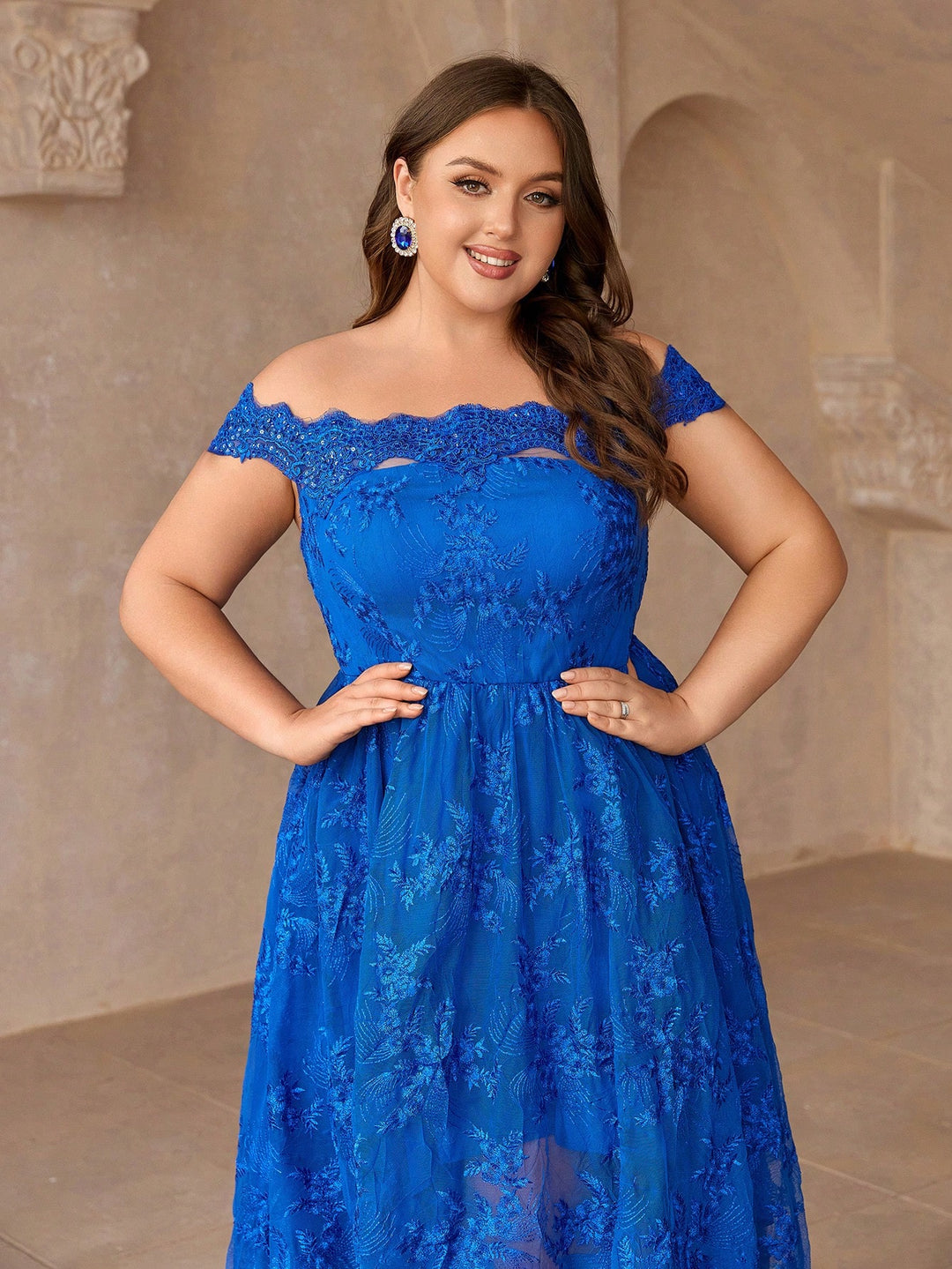 Rochie maxi SHEIN, albastru