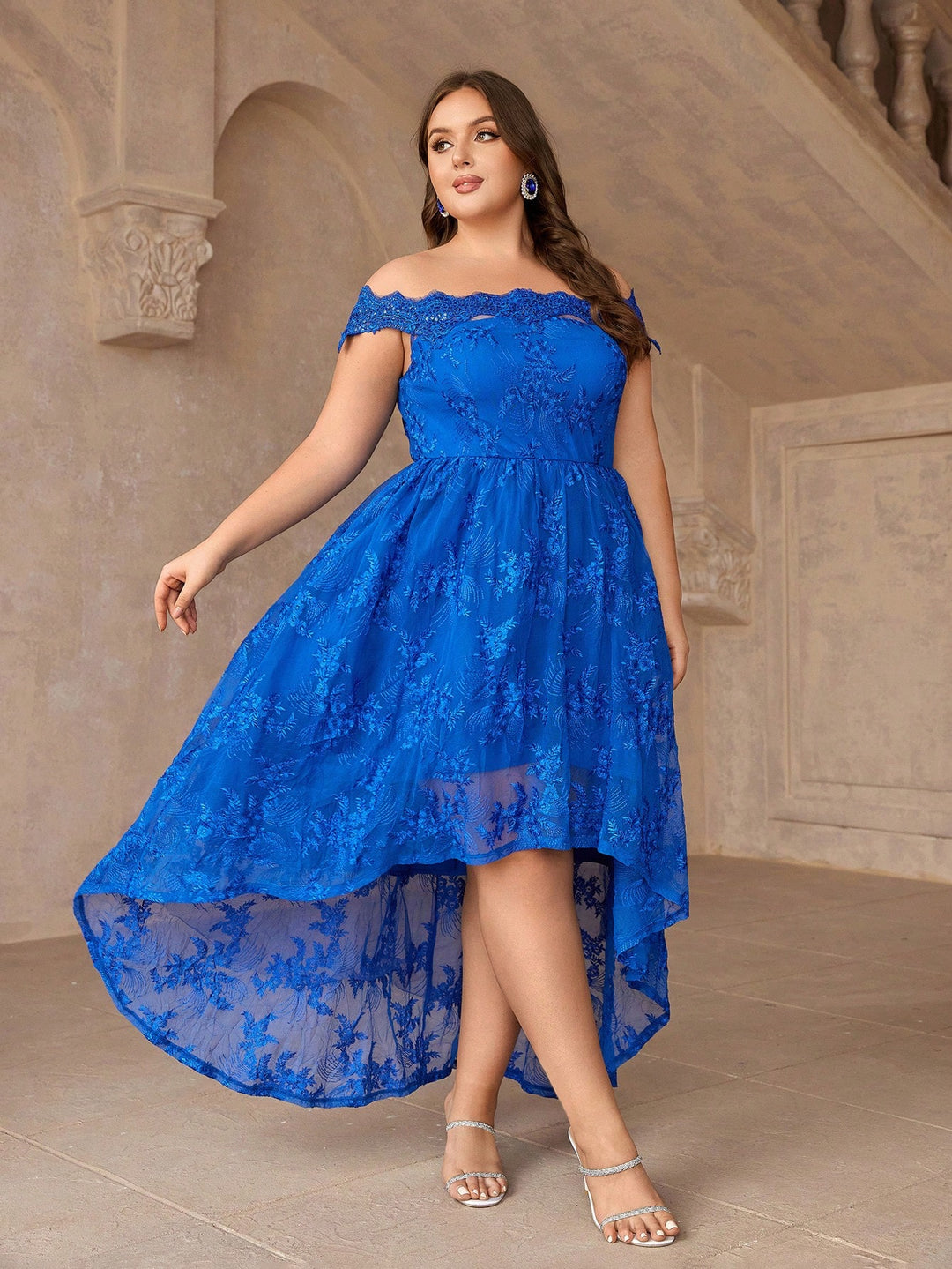 Rochie maxi SHEIN, albastru