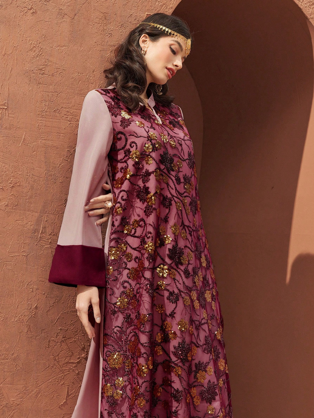 Rochie maxi SHEIN, roz
