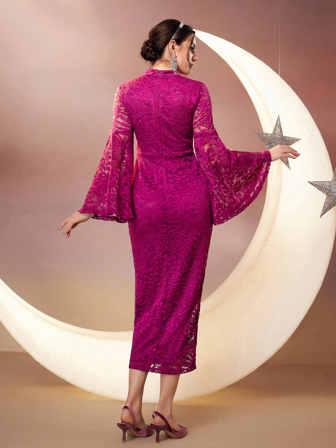 Rochie maxi SHEIN, vișiniu