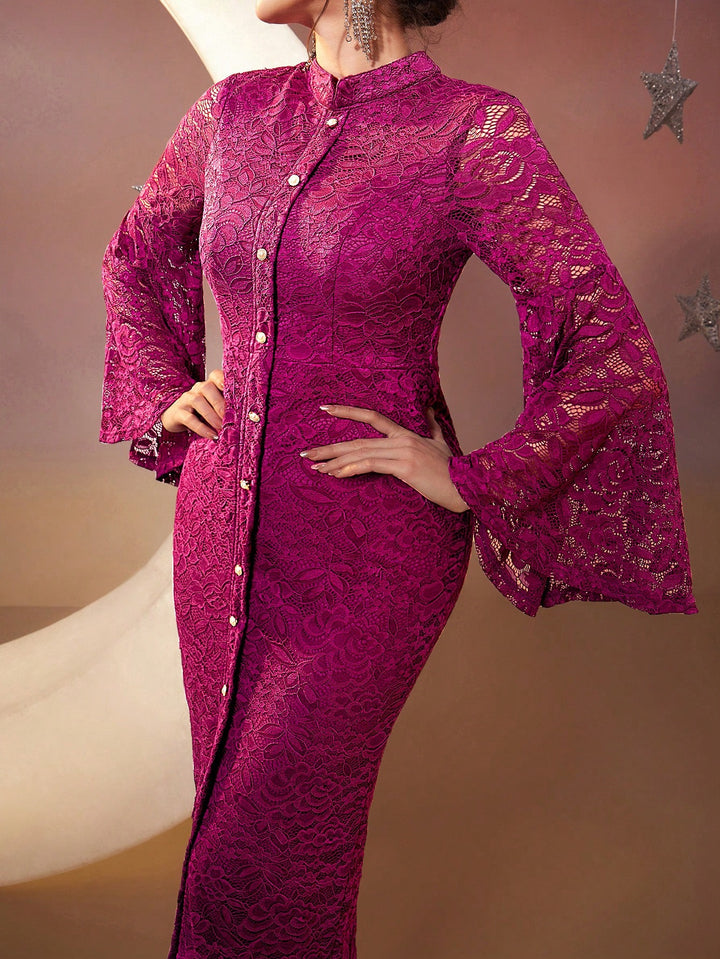Rochie maxi SHEIN, vișiniu