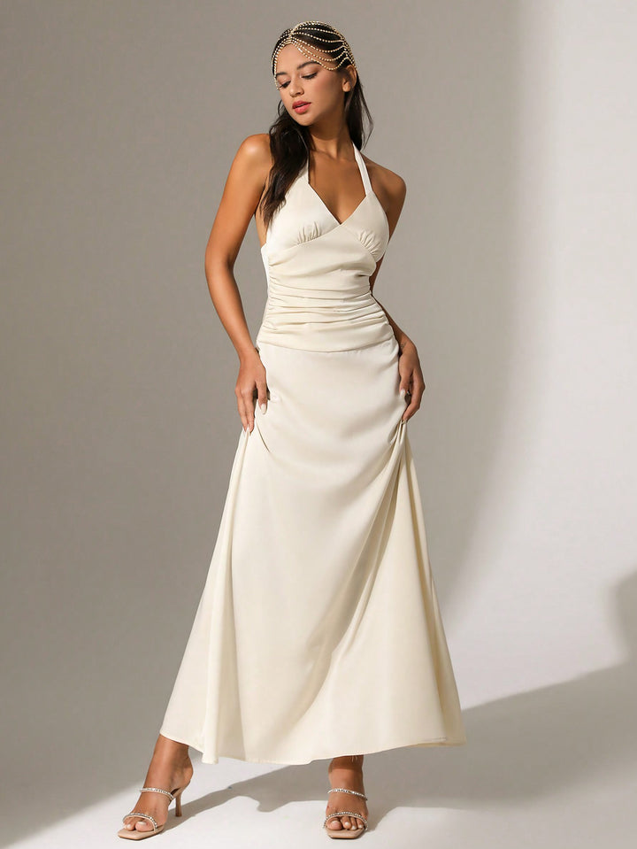 Rochie maxi SHEIN, alb
