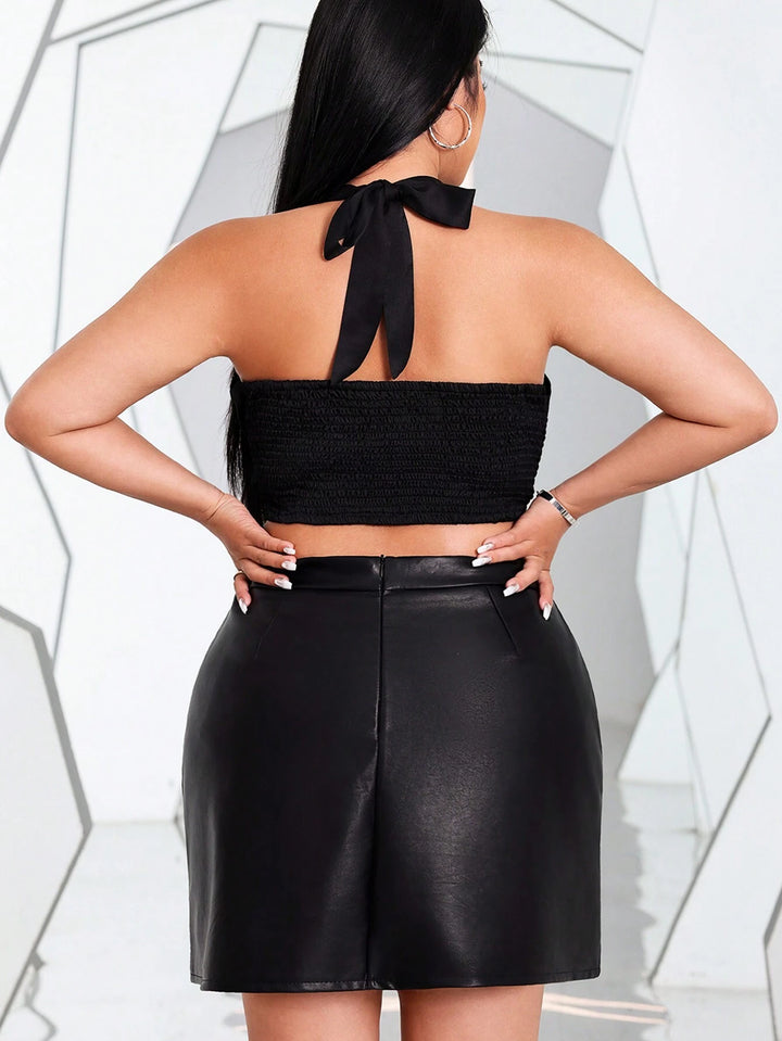 Top SHEIN, negru