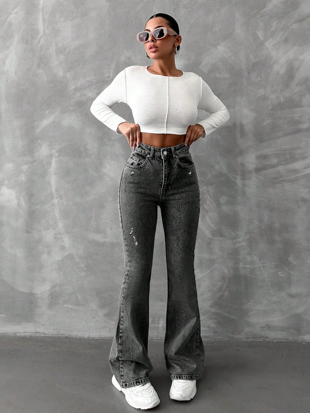 Jeans SHEIN, gri