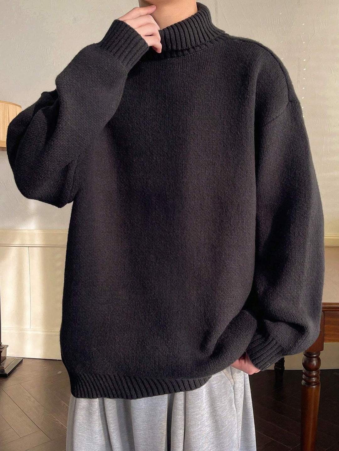 Pulover SHEIN, negru