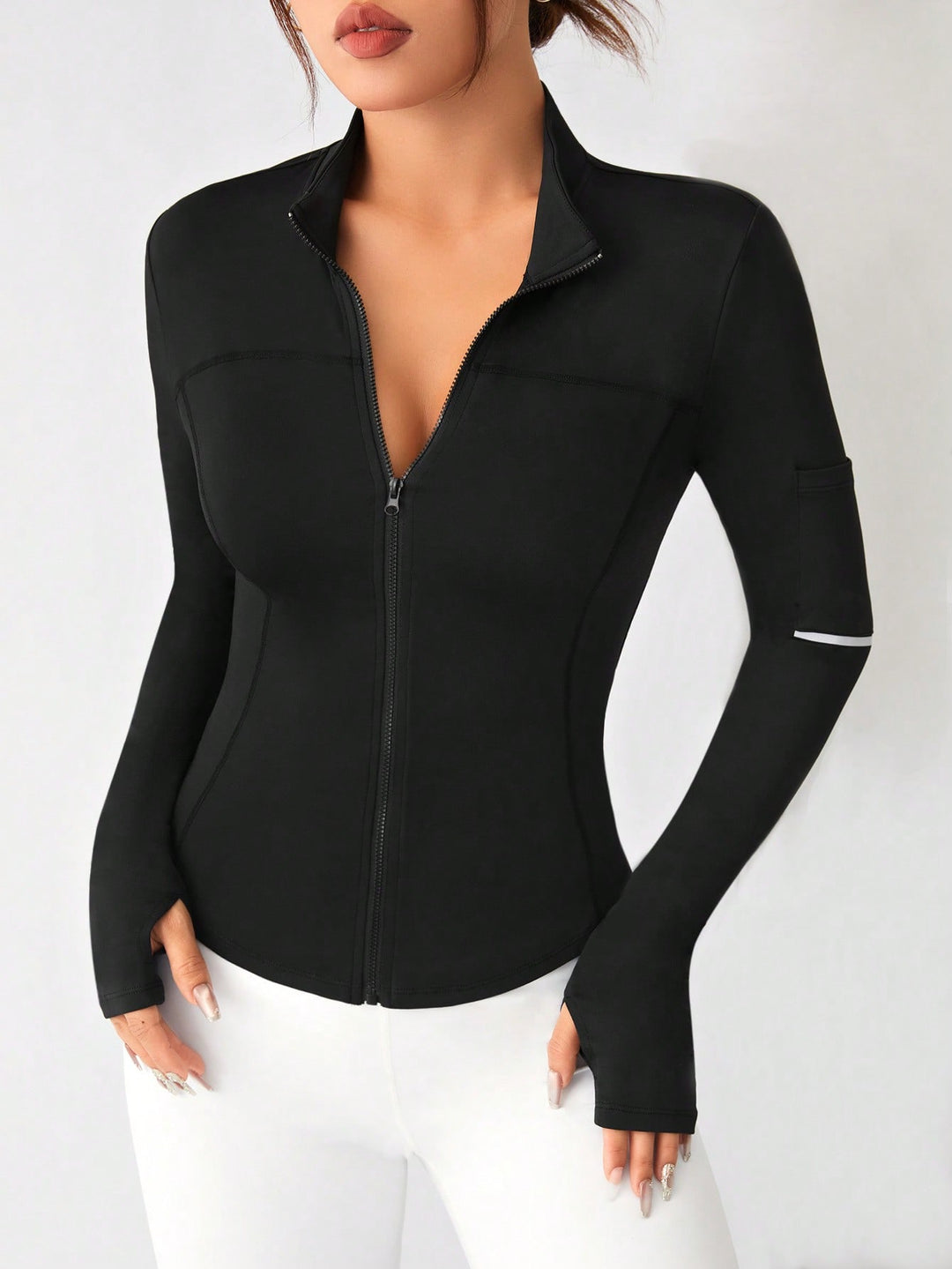 Jachetă sport SHEIN, negru