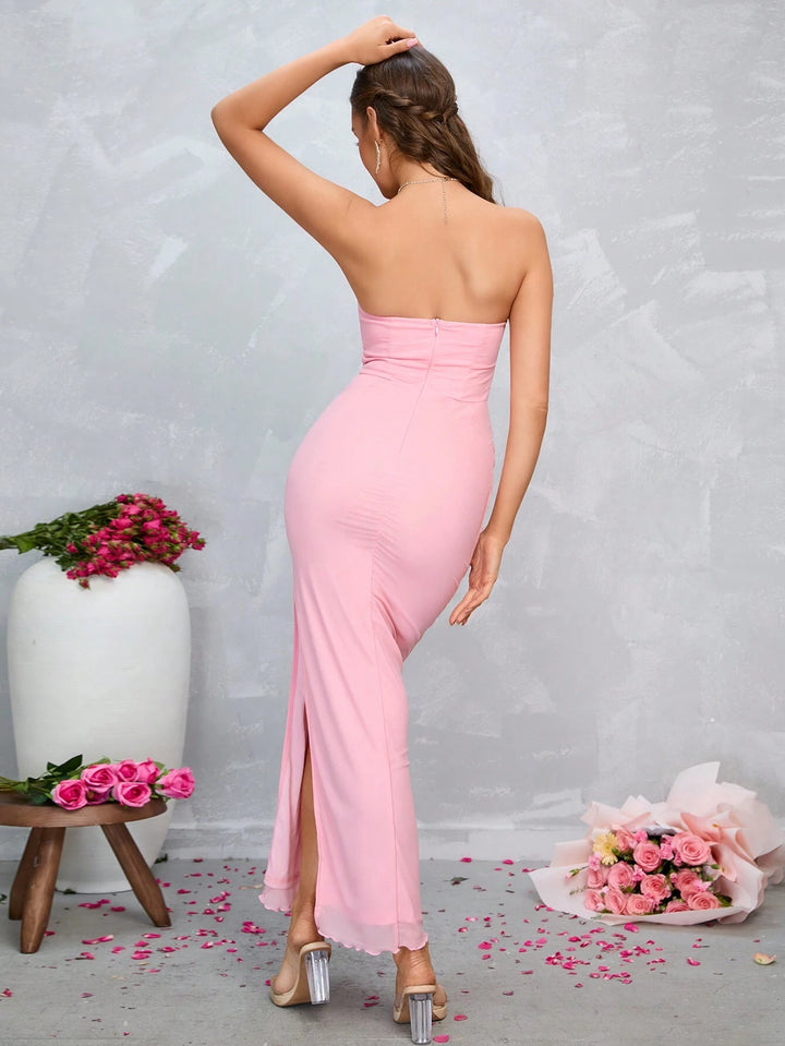 Rochie maxi SHEIN, roz