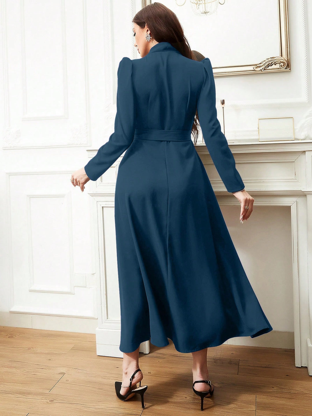 Rochie maxi SHEIN, albastru